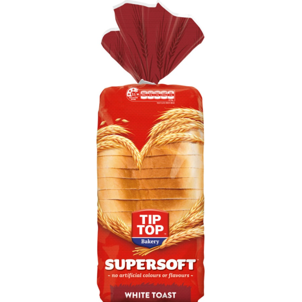 Tip Top Toast Bread Supersoft White 700g