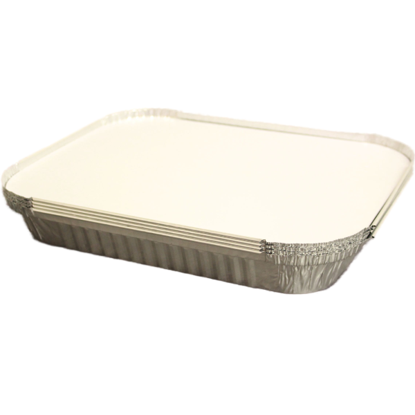Foil Tray Large half Gastronorm 2.5L with lid 4 pack