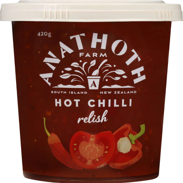 Anathoth Farm Hot Chilli Relish 420g