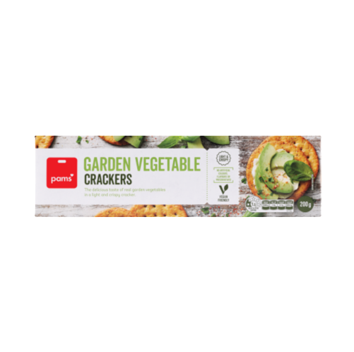 Pams Garden Vegetable Crackers 200g