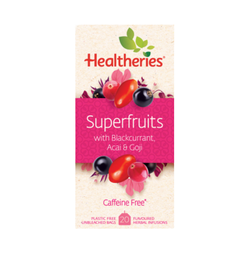 Healtheries Superfruits Blackcurrant Cranberry Acai & Goji Tea 20pk