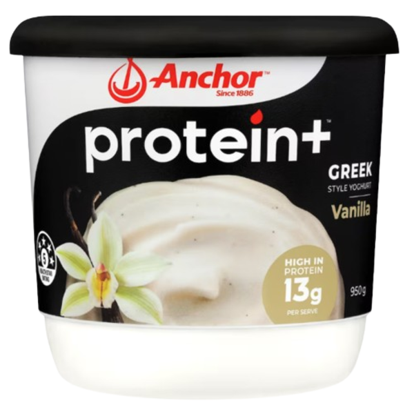 Anchor Protein Plus Greek Style Vanilla Yoghurt 950g