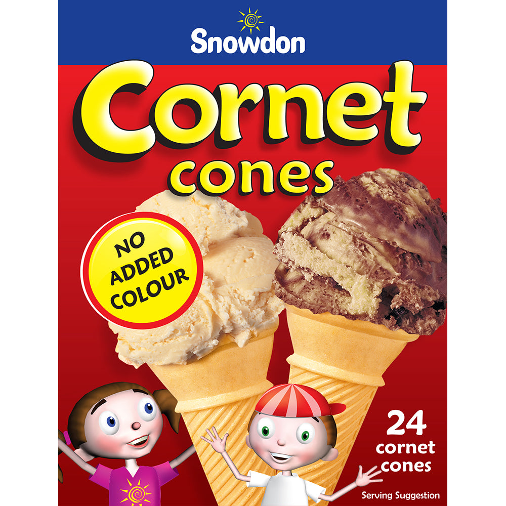 Snowdon Cornet Cones 24pk