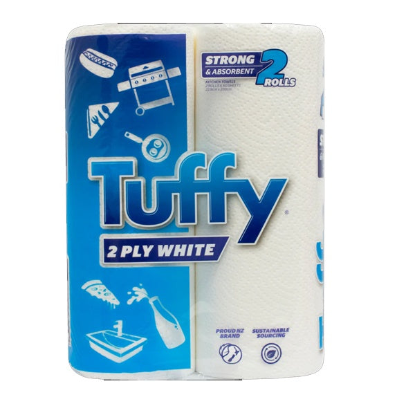 Tuffy Paper Towels White 2ply 2pk x 60 Sheets
