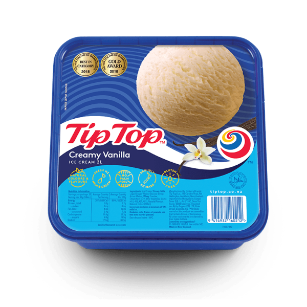 Tip Top Vanilla Ice Cream 2L