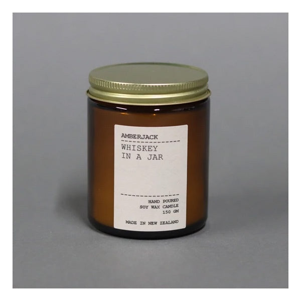 Amberjack Whiskey in a Jar Candle
