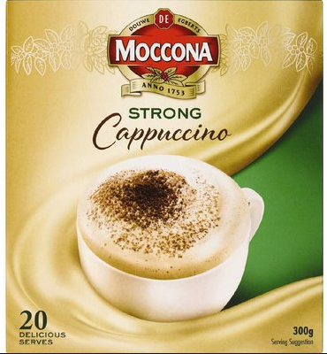 Moccona Cafe Classics Coffee Mix Strong Cappuccino 20pk