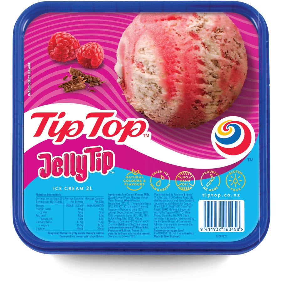 Tip Top Jelly Tip Ice Cream 2L