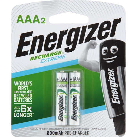 Energizer Rechargeable AAA 2pk