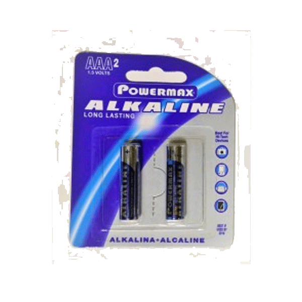 Powermax AAA Alkaline Batteries 2pk