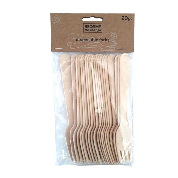 Disposable Cutlery Fork 20pc 16cm