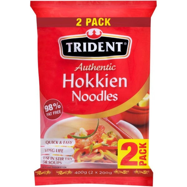 Trident Hokkien Noodles 2pk 400g
