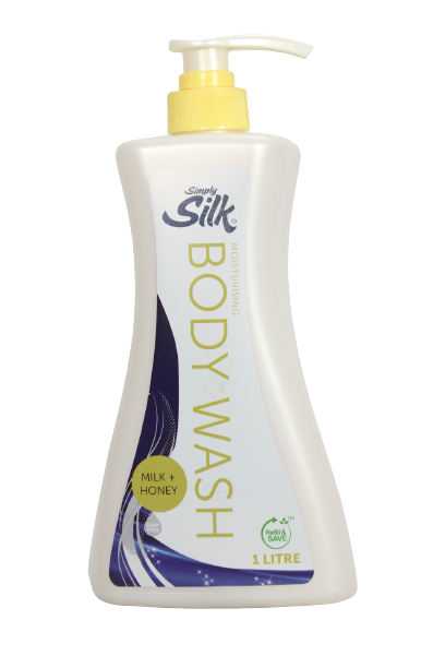 Simply Silk Milk & Honey Body Wash Pampering 1L