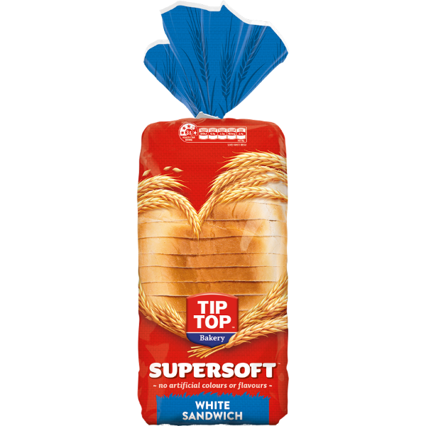 Tip Top Sandwich Bread Supersoft White 700g