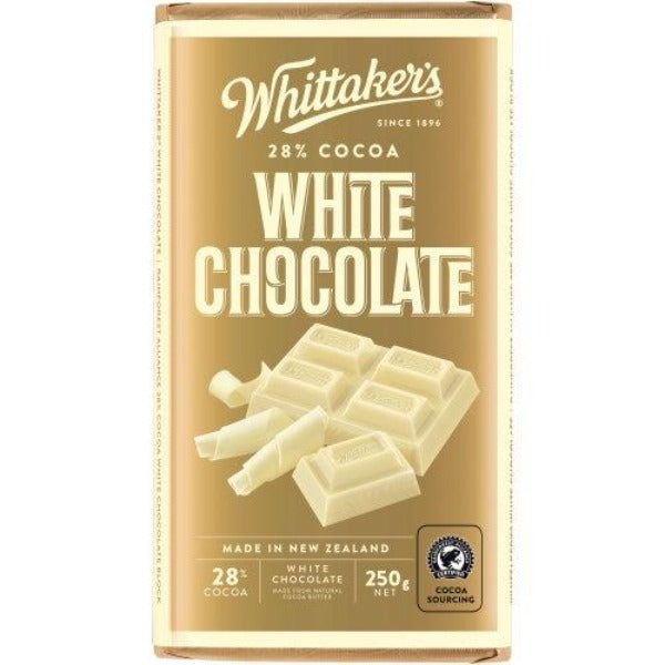 Whittakers White Chocolate Block 250g