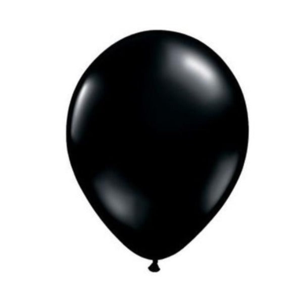 Balloons 25cm Black 25pk