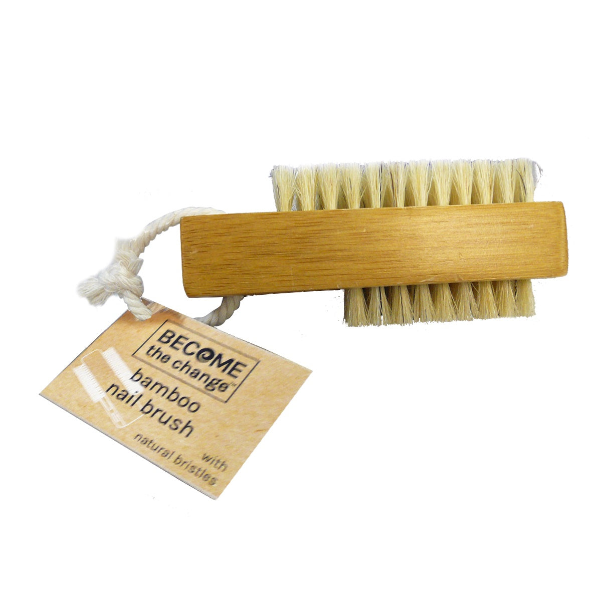 Become The Change Bamboo Nail Brush