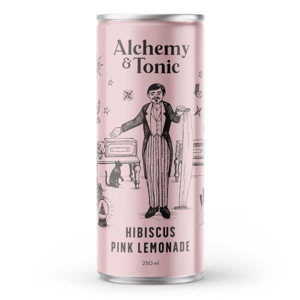 Alchemy & Tonic Hibiscus Pink Lemonade 250ml x 4pk