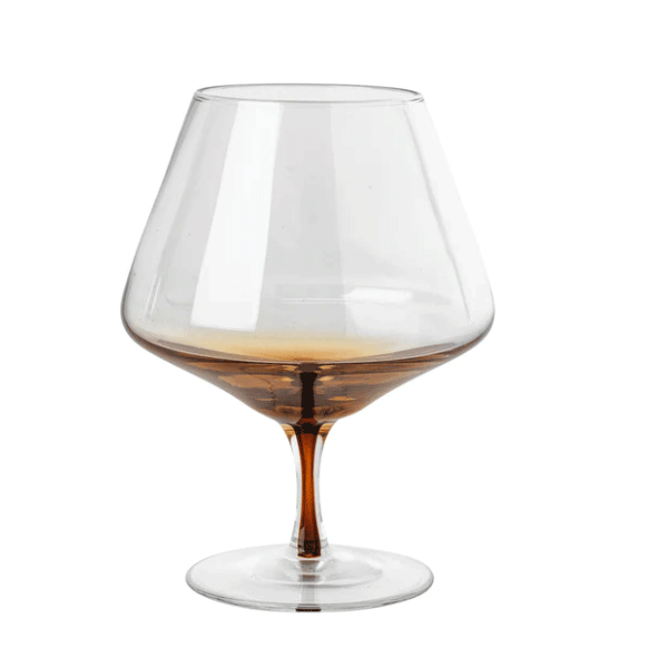 Broste Amber Cognac Glass