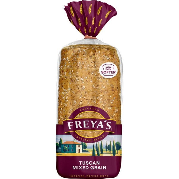 Freyas Tuscan Mixed Grain Toast 750g