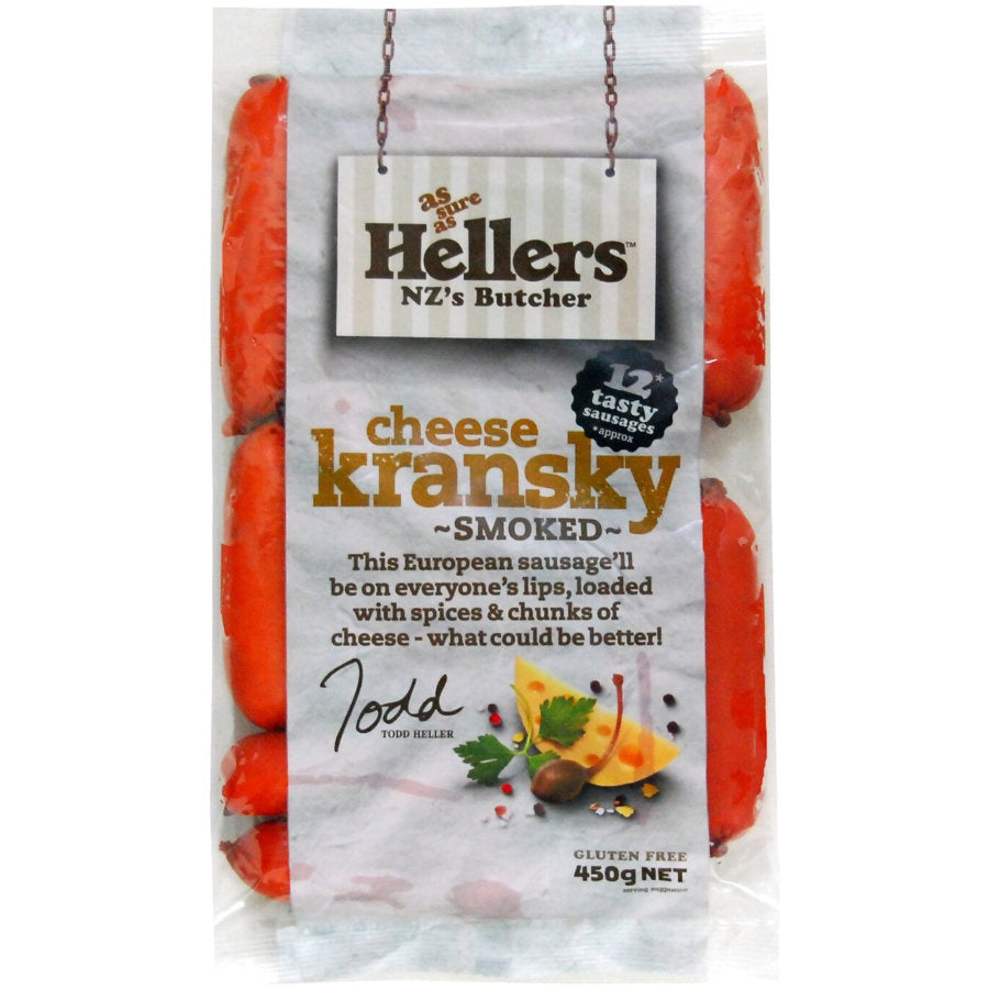 Hellers Cheese Kransky 450g