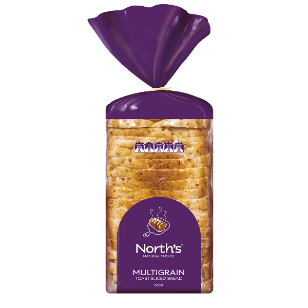 Norths Toast Multigrain Bread 600g