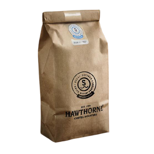 Hawthorne Coffee Columbian Swiss Water Decaf Beans 250gm Foil bag