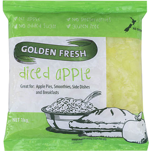 Golden Fresh Diced Apple 1kg