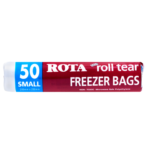 Rota Roll Tear Freezer Bags Small 50pk 200m x 250mm