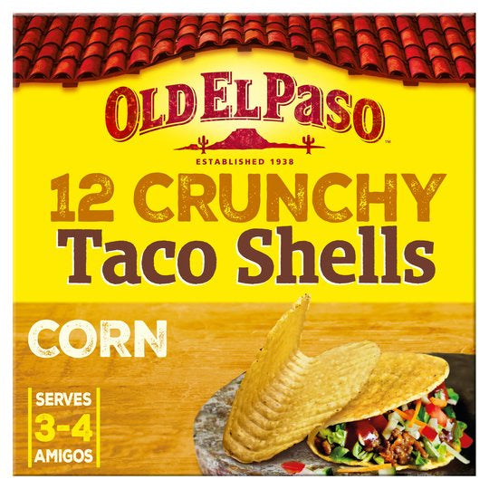 Old El Paso Original Corn Taco Shells 12pk 156g