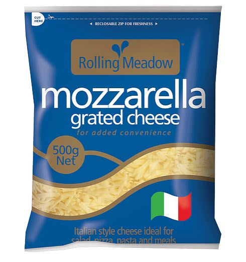 Rolling Meadow Grated Cheese Mozzarella 500gm