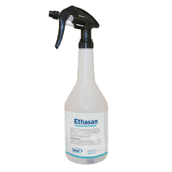 Opal Ethasan Alcohol Based Sanitiser Spray Bottle 1L