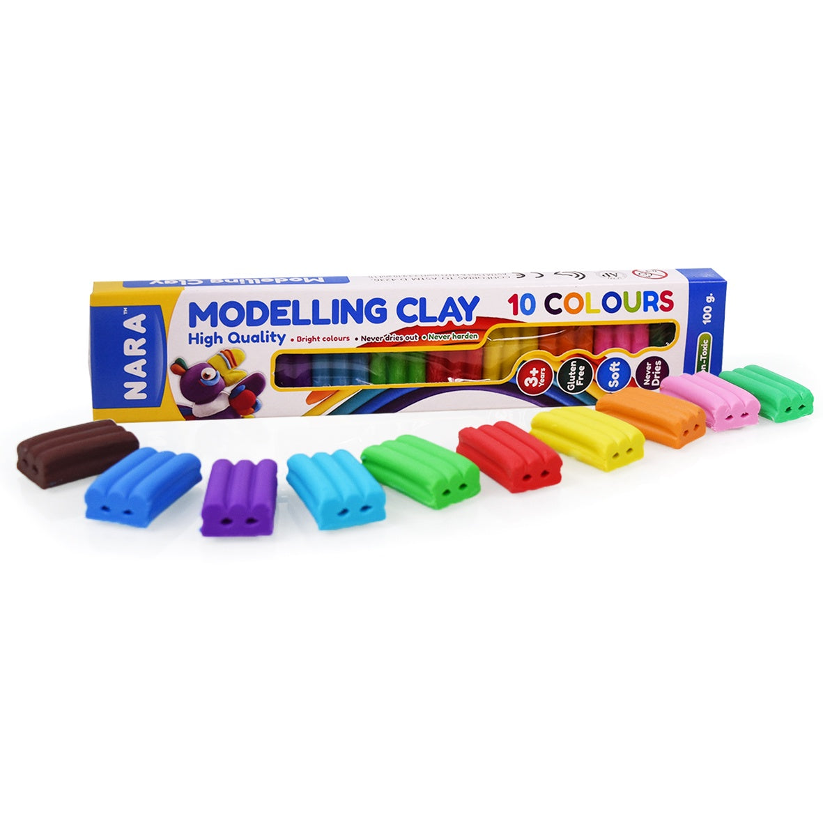 Nara Modelling Clay 10 Colour Pack