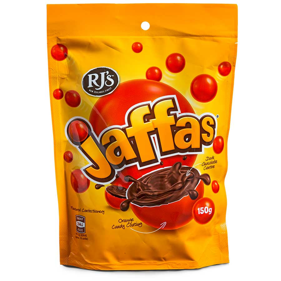 RJ's Jaffas Flavoured Confectionery 150g