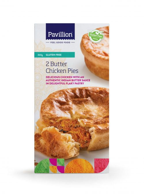Pavillion Butter Chicken Pie 180g 2pk