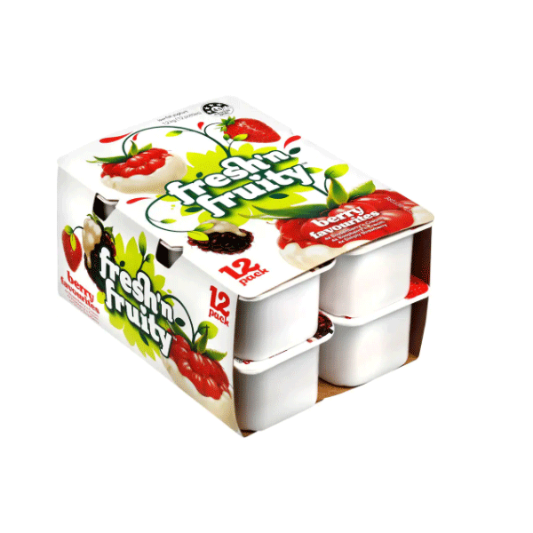 Fresh N Fruity Berry Favourites Yoghurts 12pk x 100g