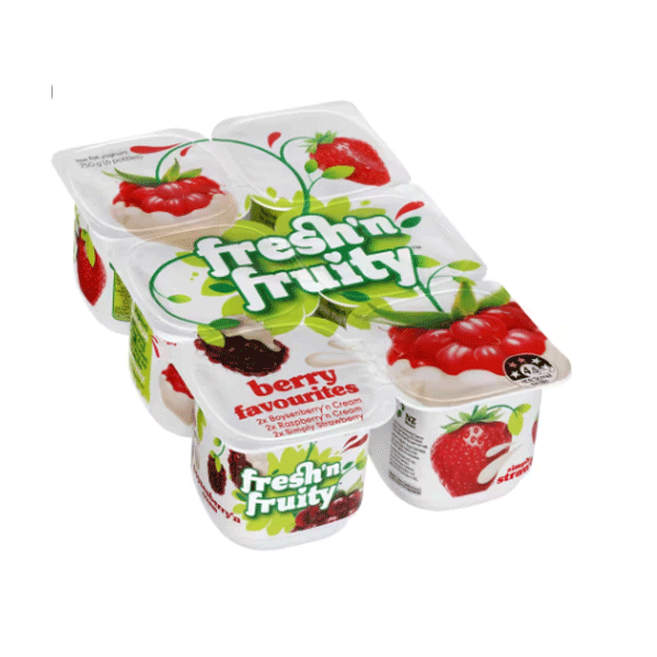 Fresh N Fruity Berry Favourites Yoghurts 6pk 750g