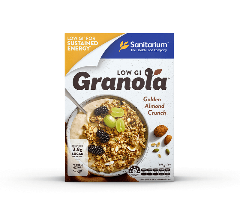 Sanitarium Golden Almond Crunch Low Gi Granola 370g