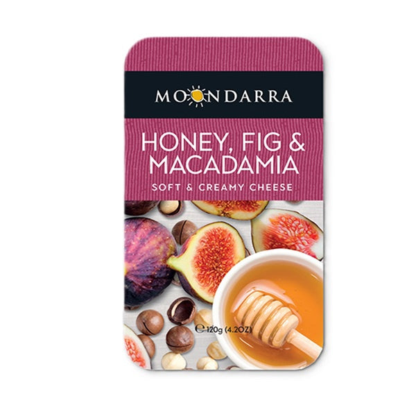 Moondarra Honey Fig & Macadamia Triple Cream Cheese 120g