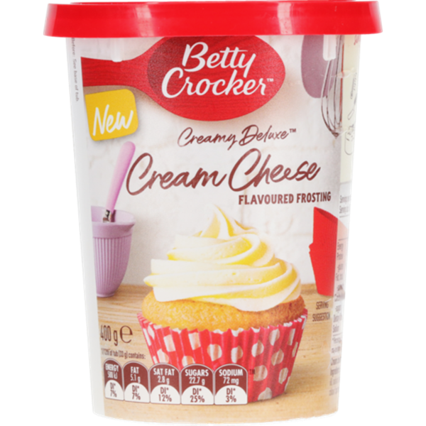 Betty Crocker Creamy Deluxe Cream Cheese Frosting 400g