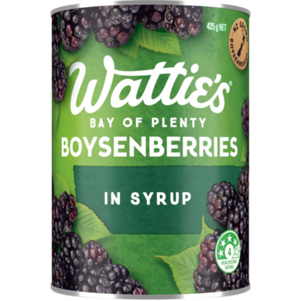 Watties Boysenberries In Syrup 425g