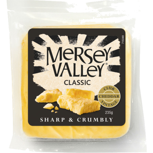 Mersey Valley Club Classic Cheddar Cheese 235g