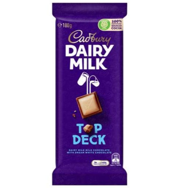 Cadbury Dairy Milk Top Deck Chocolate Block 180g