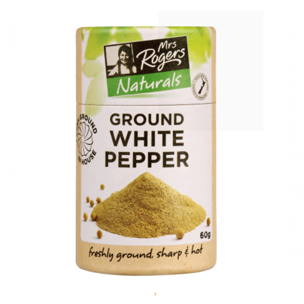 Mrs Rogers White Pepper Ground 60g