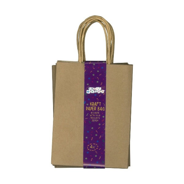 Kraft Paper Gift Bags - Small 4PK -DO NOT USE THIS CODE