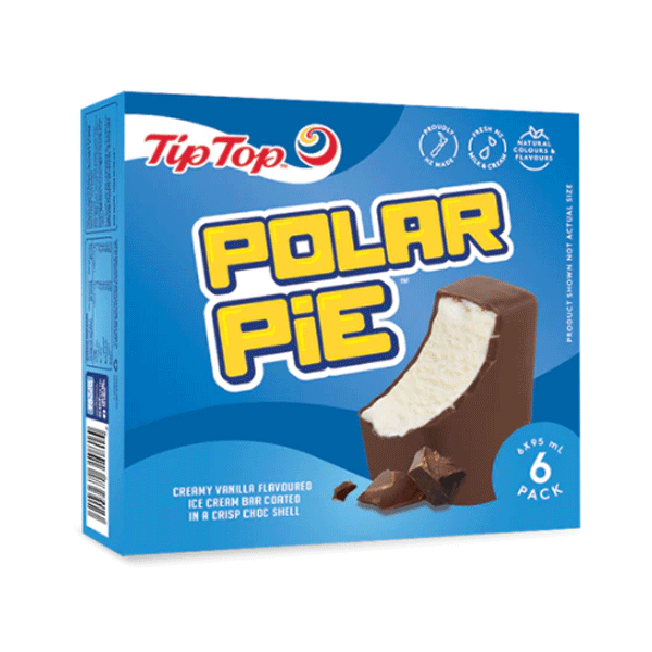 Tip Top Polar Pie Vanilla Flavoured Ice Cream 6pk 570ml