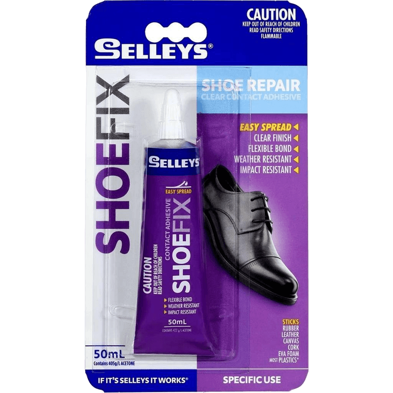 Selleys Shoe Fix Shoe Repair Clear Contact Adhesive 50ml