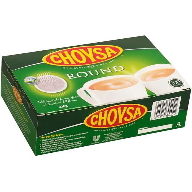 Choysa Round Black Tea Bags 100pk 220g