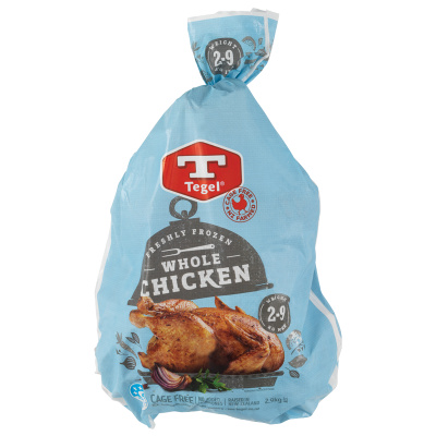 Tegel Frozen Whole Chicken Size22 2.1kg